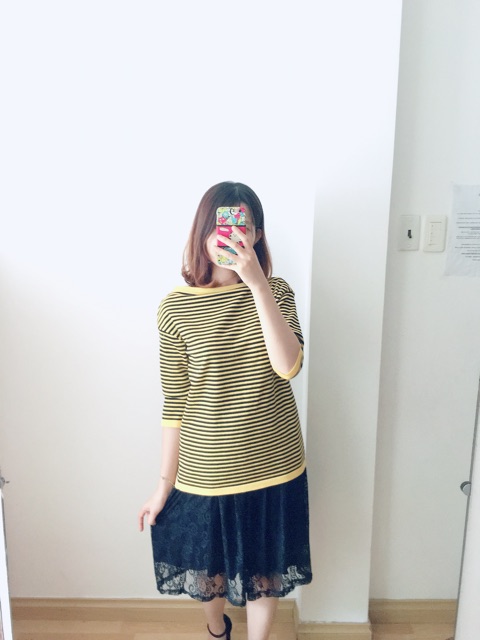 Chân váy ren 2 lớp ( hình thật)