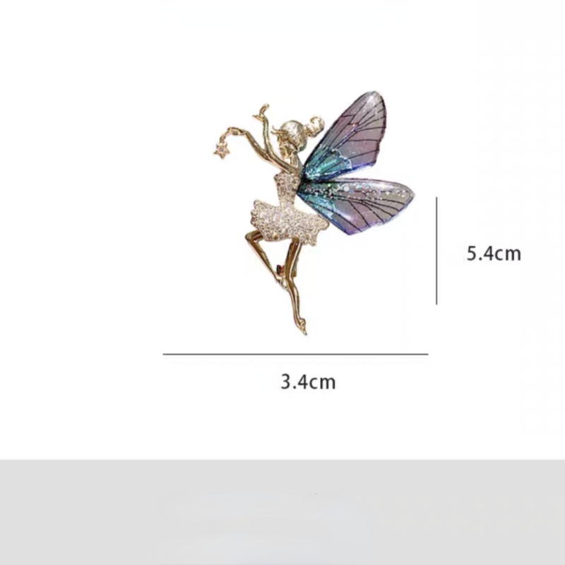 New High Fashion Elf Butterfly Lady Brooch Trang sức Brooch Hàn Quốc chất lượng cao
