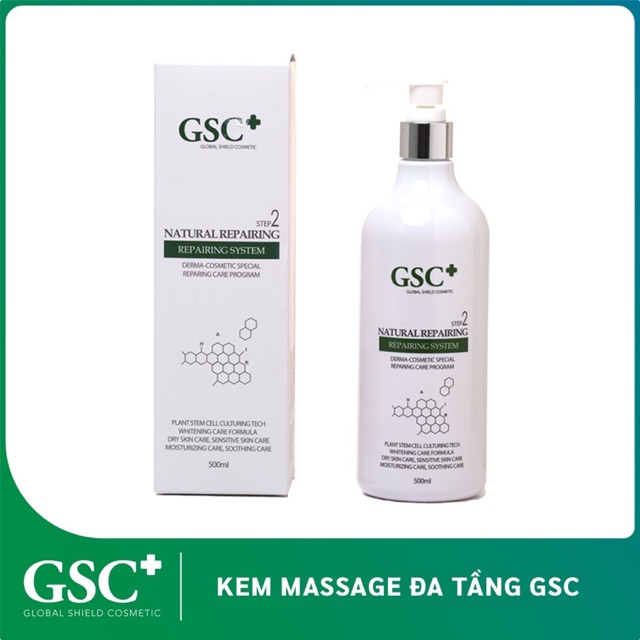 Kem masage GSC thiên nhiên Natural Repairing nâng cơ và chống lão hóa 500ml - Chuyên dùng Spa