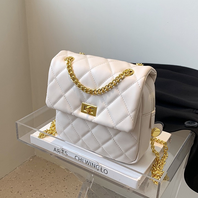 IELGY Túi Đeo Chéo Dây Xích Hình Thoi Đa Năng Thời Trang Cho Nữ