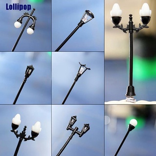 Đèn đường mini màu đen dùng trang trí nhà búp bê/ sân vườn diy