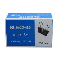 Kẹp bướm Slecho tài liệu đen 1 hộp (12cái), Kẹp bướm 15mm 19mm 25mm 32mm 41mm 51mm