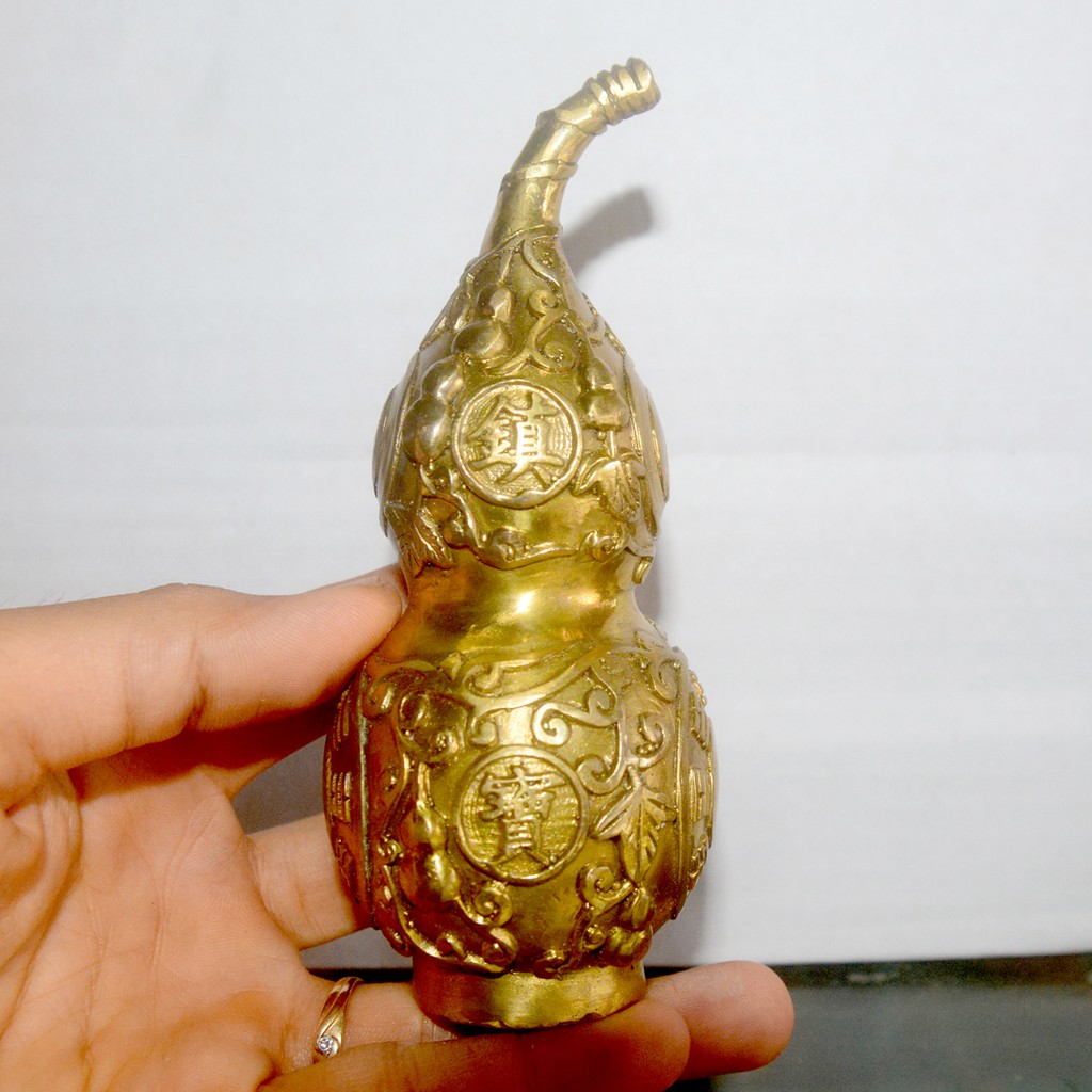 Hồ lô bát quái phong thủy bằng đồng NHIỀU CỠ