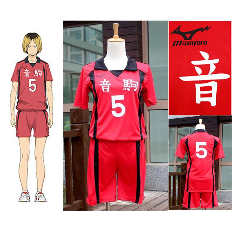 Haikyuu!! Áo Thun Nam In Hình Nekoma NR 5 Kenma Kozume