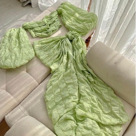 Bikini đi biển set đồ bơi nữ kín đáo dài tay đầm maxi 2 mảnh sexy mặc tắm biển đẹp