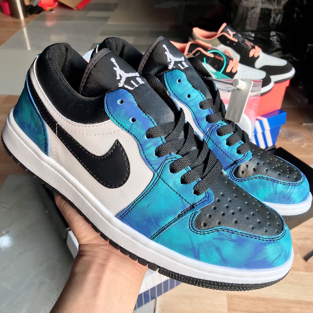 Giày thể thao JORDAN cổ thấp, giày jordan1 xám xanh đủ màu đủ size nam nữ mới cao cấp HOT HOT!!!