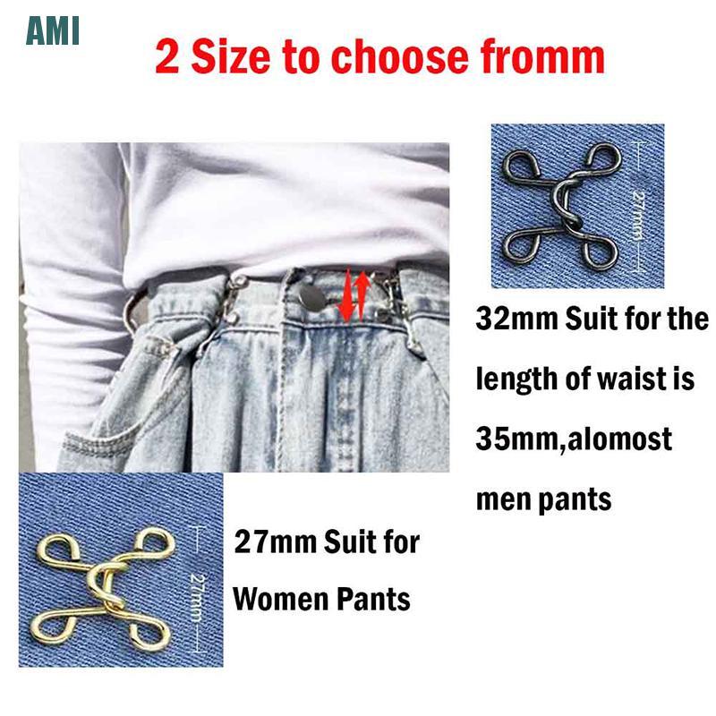 Khuy cài điều chỉnh thắt lưng 27/32mm tùy chọn