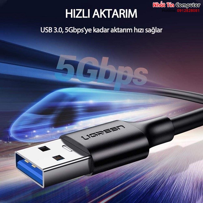 Cáp USB 3.0 to USB Type-C chính hãng Ugreen cao cấp