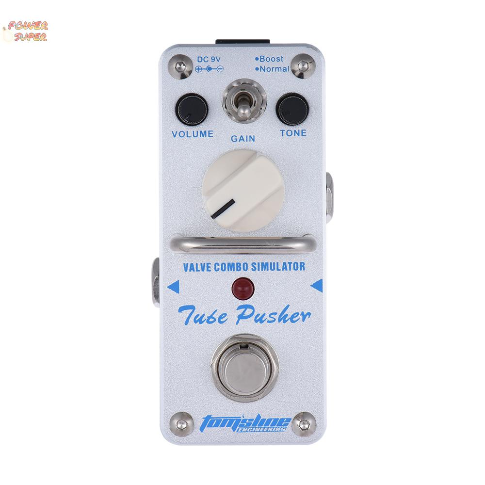 AROMA ATP-3 Tube Pusher Valve Combo Simulator Electric Guitar Effect Pedal Mini Single Effect with True Bypass