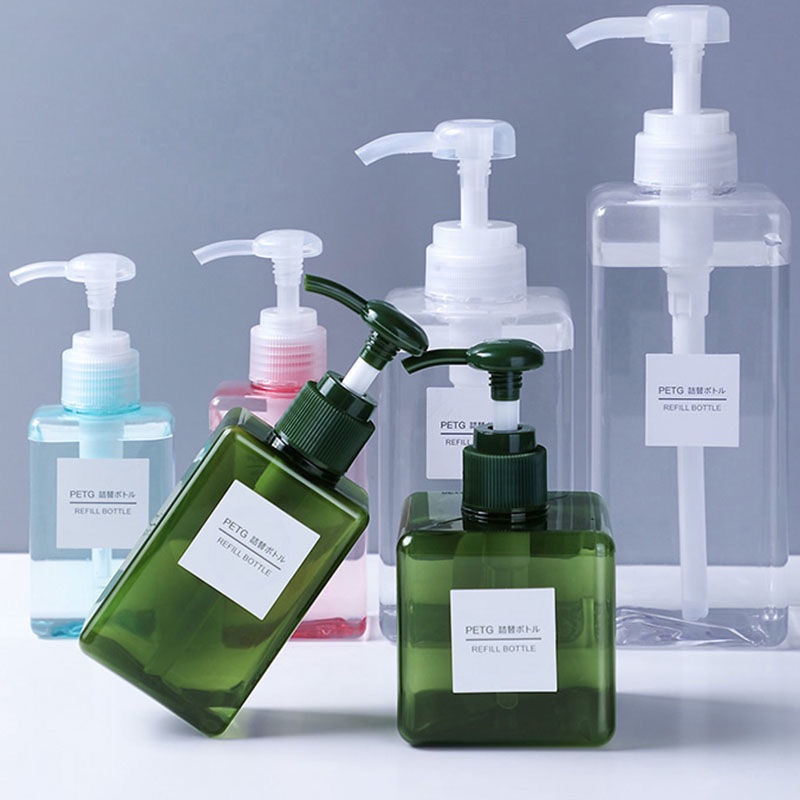 Lọ chiết Chai chiết dầu gội sữa tắm nước rửa tay dưỡng thể lotion nhiều màu - Gấu Thỏ House