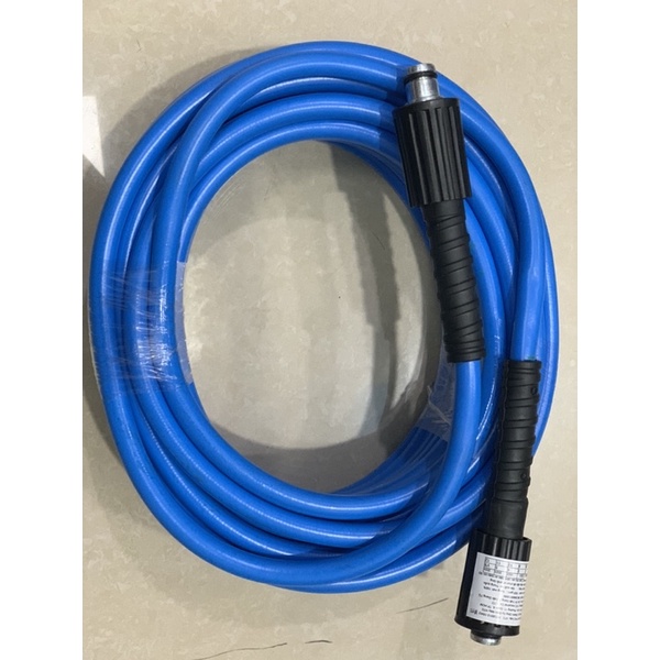 Dây xịt rửa xe từ nhựa PVC-PU áp lực cao 450 bar,ĐK 6.5*12mm,ren 1.5x22mm LOẠI 10M, HTC6512-10W