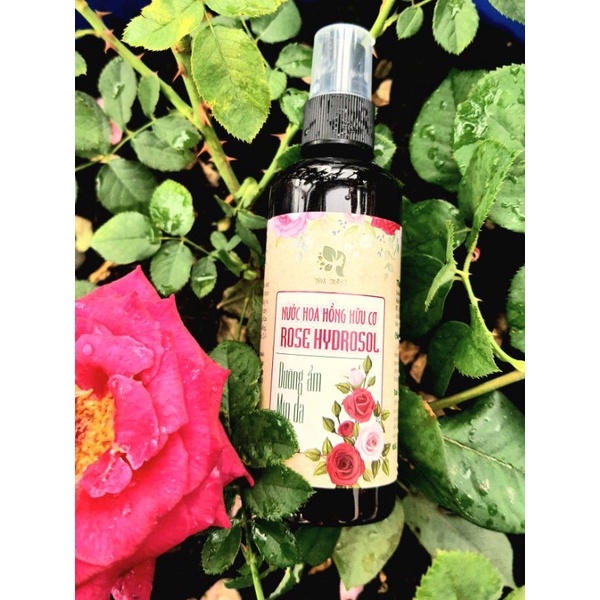 Nước hoa hồng hữu cơ cấp ẩm, mịn da 100ml