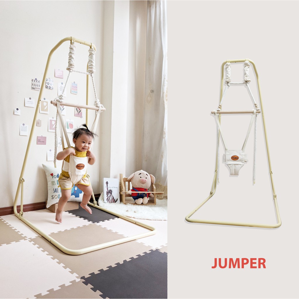 Hàng chính hãng Gegakids- Combo 2 trong 1 Xích đu và Nhún nhảy cho Bé