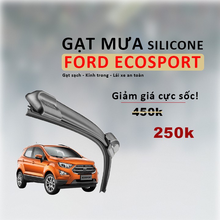 Gạt Mưa Silicon siêu sạch Cho Xe FORD ECOSPORT HT318