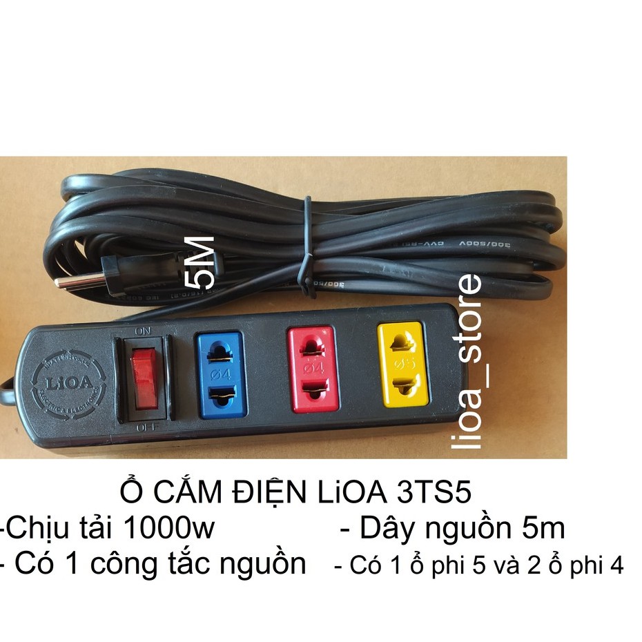 Ổ CẮM ĐIỆN LiOA 3TS - LOẠI PHỔ THÔNG.