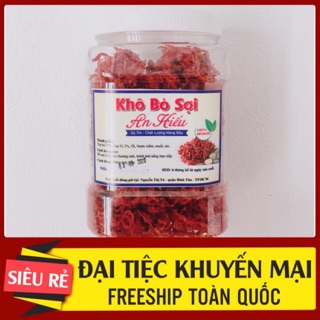 Khô Bò Sợi Ngắn❤️FREESHIP❤️Khô Bò An Hiếu Loại Ngon Hũ [500g]