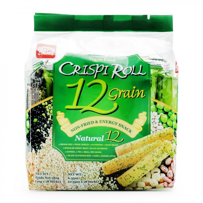 Bánh dinh dưỡng 12 loại ngũ cốc Crispi Roll (gói 180g)