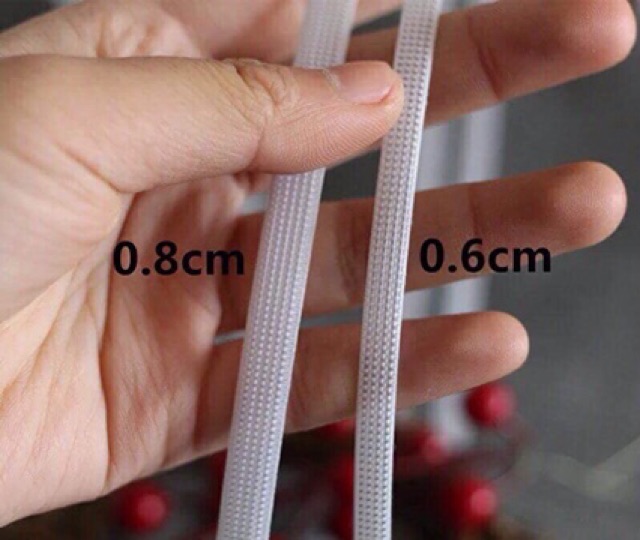 Gọng xương cá  nhựa may trực tiếp  0,8cm (90k/1 cuộn) dài tầm 40m