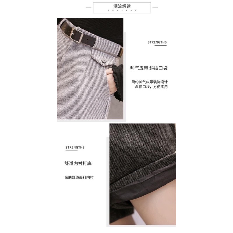 Quần short dạ