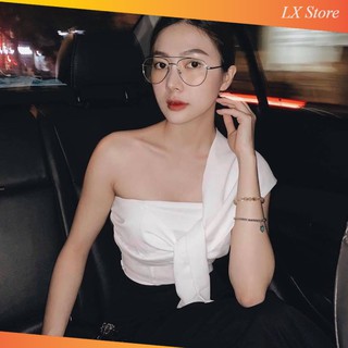 Áo croptop lệch vai