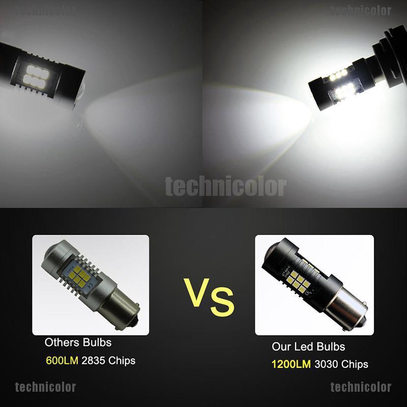 Bóng Đèn LED Đuôi Xe Hơi Ánh Sáng Trắng 1156 BA15S P21W 21SMD 1200Lm