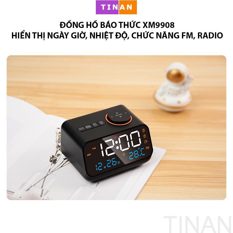 Đồng Hồ Báo Thức XM9908, Điều Khiển Bằng Giọng Nói Đa Chức Năng