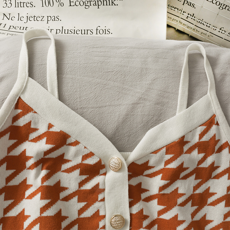 Single breasted sweater vest for autumn and winter