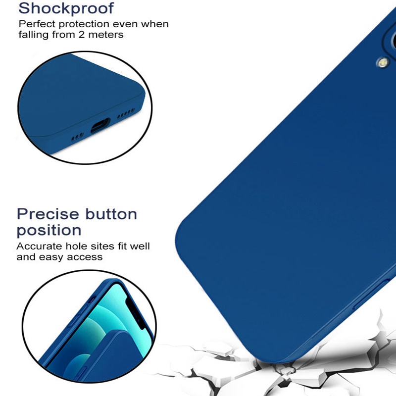 Ốp Điện Thoại Silicone Màu Trơn Kèm Giá Đỡ Hình Mèo Xinh Xắn Cho Xiaomi 11 Lite 5G NE Xiaomi Mi 12X 12Pro Mi 11T Pro