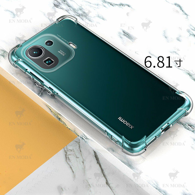 Ốp lưng Xiaomi Mi 11 Pro dẻo trong lồi 4 góc ôm máy cao cấp lâu ố vàng