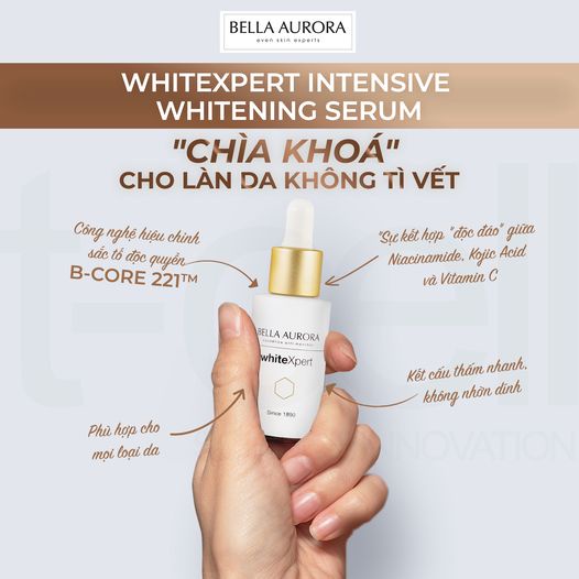 Serum Dưỡng Sáng Da, Mờ Thâm Bella Aurora WhiteXpert Serum (30ml)