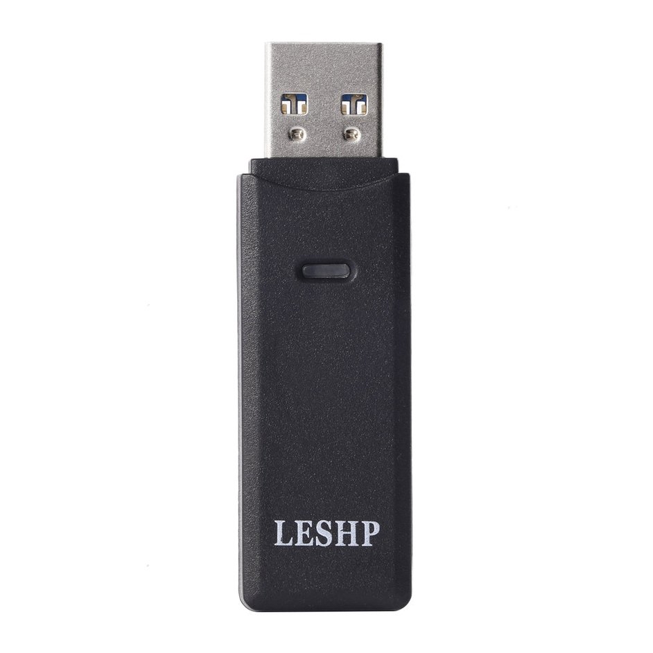 LESHP Slim Thuận tiện Chống nhiệt Chống Nhiệt Đầu đọc Thẻ USB 3.0