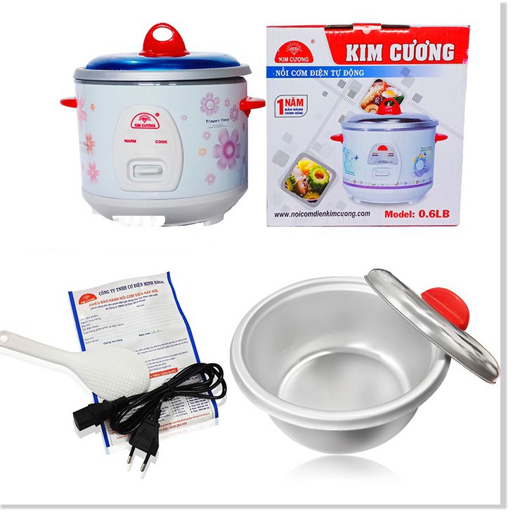 NỒI CƠM ĐIỆN KIM CƯƠNG 0.6L Điện Gia Dụng Bảo Minh - Điện Gia Dụng Bảo Minh