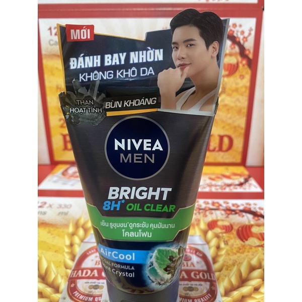 SỮA RỬA MẶT NIVEA MEN GIÚP KIỂM SOÁT NHỜN CHỨA HẠT MÁT-XA 100g