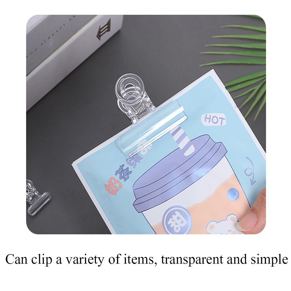 Kẹp Giữ Tài Liệu Bằng Nhựa Acrylic Trong Suốt Tiện Dụng Cho Văn Phòng
