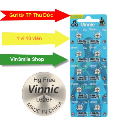 pin đồng hồ đeo tay Vinnic L626F 626 377 - 1 vỉ 10 viên