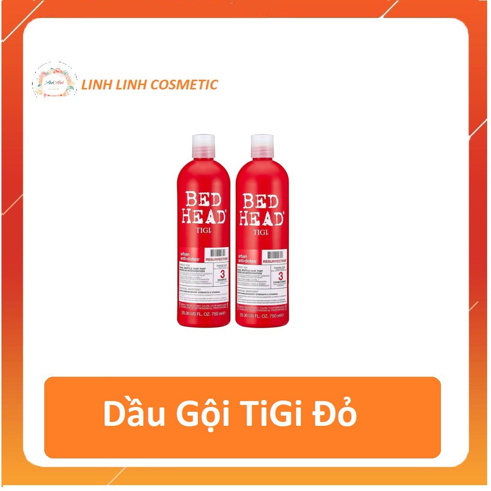 Dầu Gội TiGi Đỏ 1500ML/Cặp [Phục Hồi Tóc Hư Tổn]