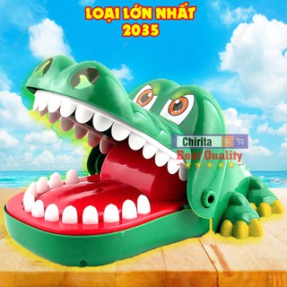Đồ Chơi Khám Răng Cá Sấu LOẠI LỚN NHẤT 2035 - Cá Sấu Cắn Tay Cao Cấp