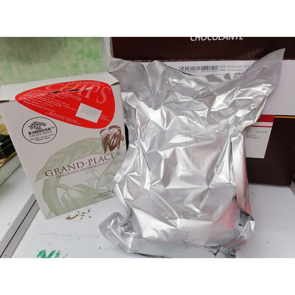 [Túi chiết 200g] SÔ CÔ LA HẠT CHIP ĐEN [VN] Dark Chip Chocolate (hdl)