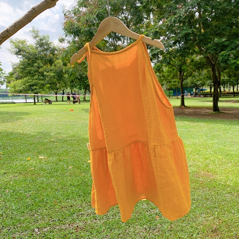 Áo cổ yếm TIEMMAYKEOKEO chất liệu xô muslin siêu mềm kiểu dáng babydoll nhiều màu sắc cho nữ