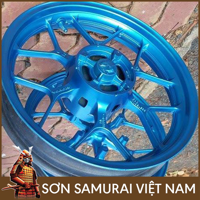 Màu Xanh Ánh Kim Sơn Samurai - Combo Màu Xanh 2511 Sơn Xịt Samurai