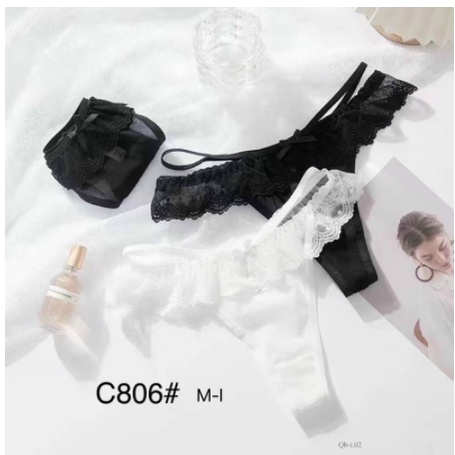 Hàng cao cấp - Quần lót ren viền đính nơ C806