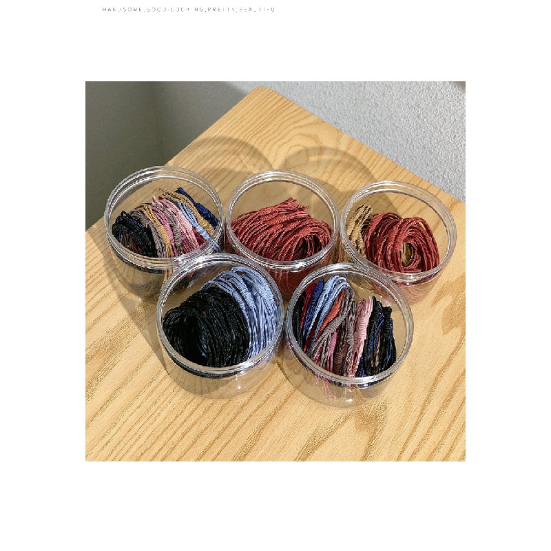 Dây Cột Tóc Cao Su Kiểu Hàn Quốc Đơn Giản Dễ Thương