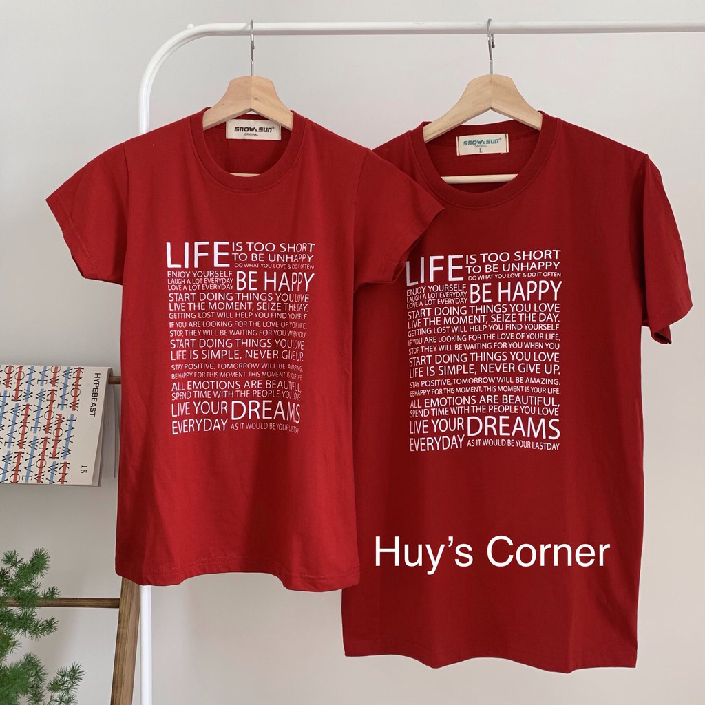 Áo phông Thái Lan hình ngộ nghĩnh (UNISEX) - ÁO ĐÔI ĐI BIỂN