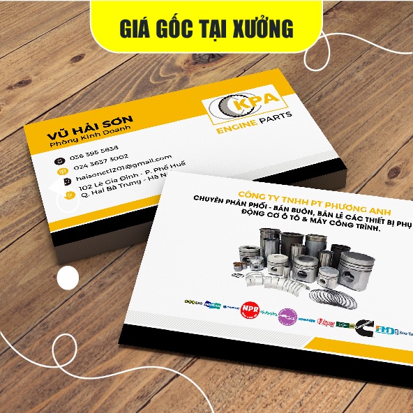 Namecard, Card visit, Card cám ơn, Thẻ bảo hành, thẻ tích điểm in theo yêu cầu, hỗ trợ thiết kế