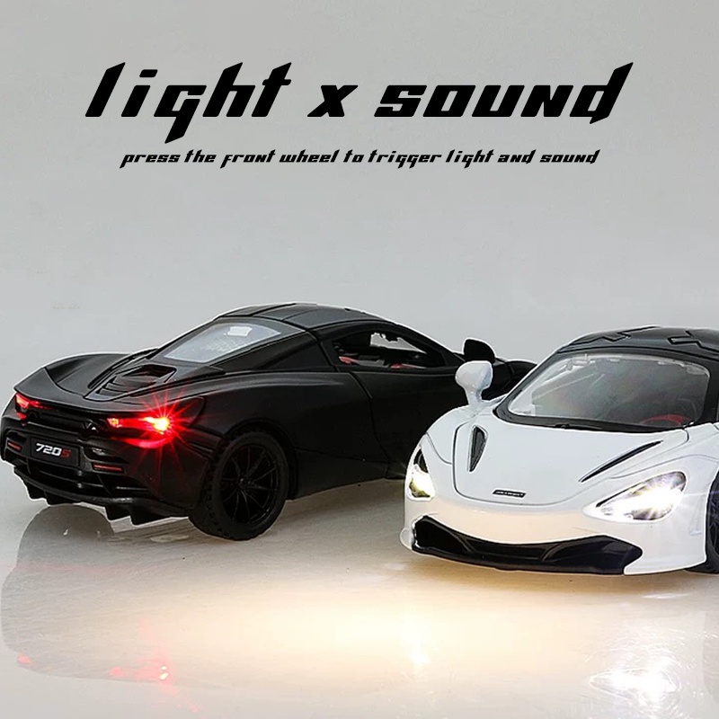 Mô Hình Xe Hơi Mclaren 720S Tỉ Lệ 1: 32 Bằng Hợp Kim Có Đèn Và Nhạc