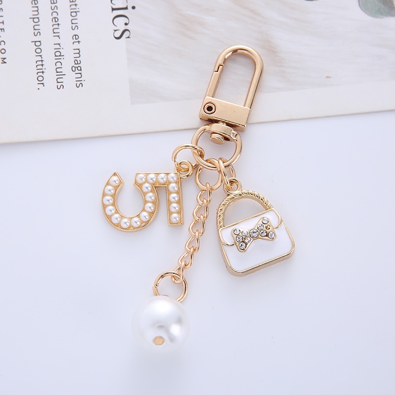 Móc Khóa Nơ Số 5 Nhỏ Đính Đá Sáng Tạo Thời Trang 2 Kiểu Phổ Biến Làm Quà Tặng Bạn Bè