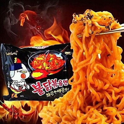 LỐC 5 GÓI MÌ KHÔ GÀ CAY SAMYANG GÓI 140gr *5