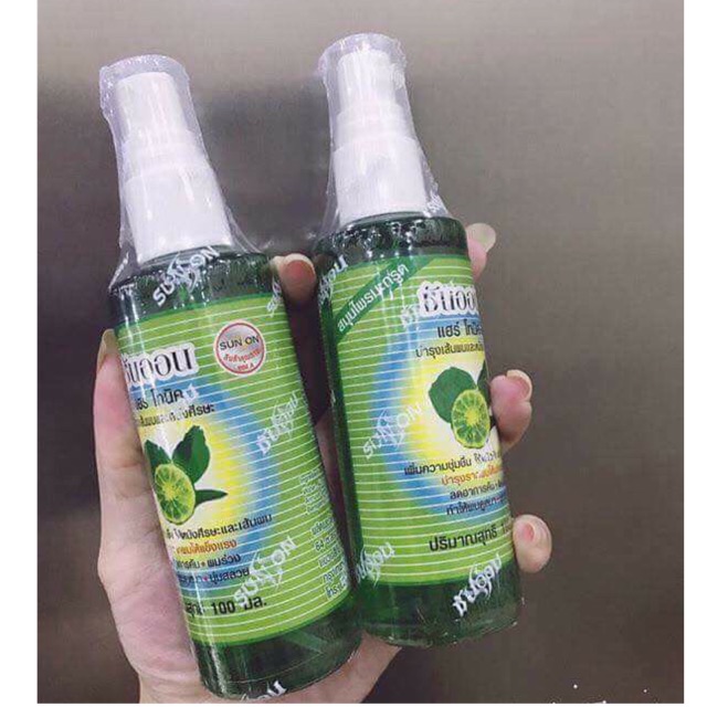 XỊT TÓC THẢO MỘC TINH DẦU BƯỞI + CHANH