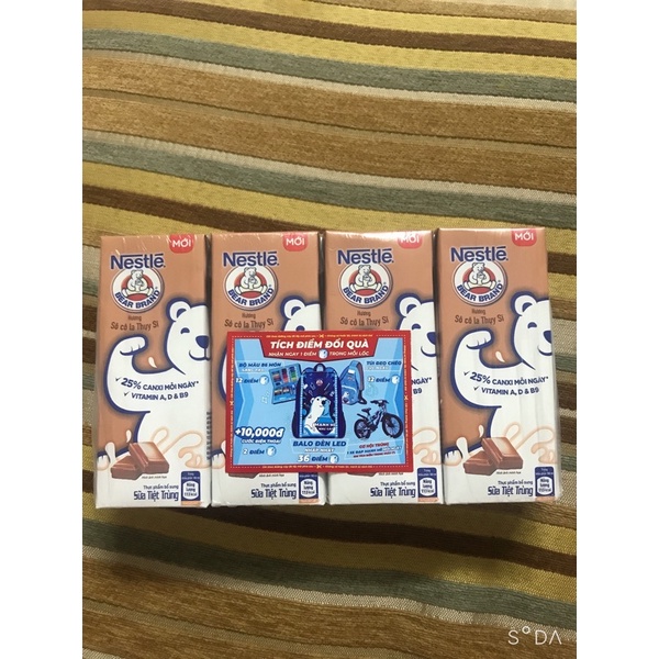 sữa tiệt trùng nestle socola thuỵ sĩ 180ml | BigBuy360 - bigbuy360.vn