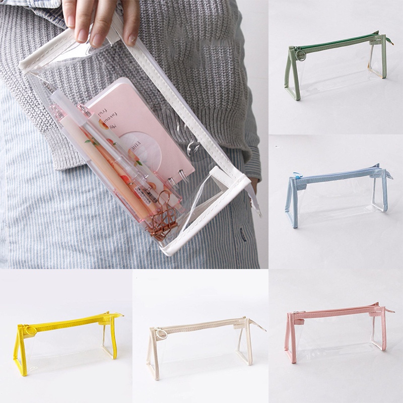 Túi đựng bút bằng tpu trong suốt sức chứa lớn phong cách hàn quốc